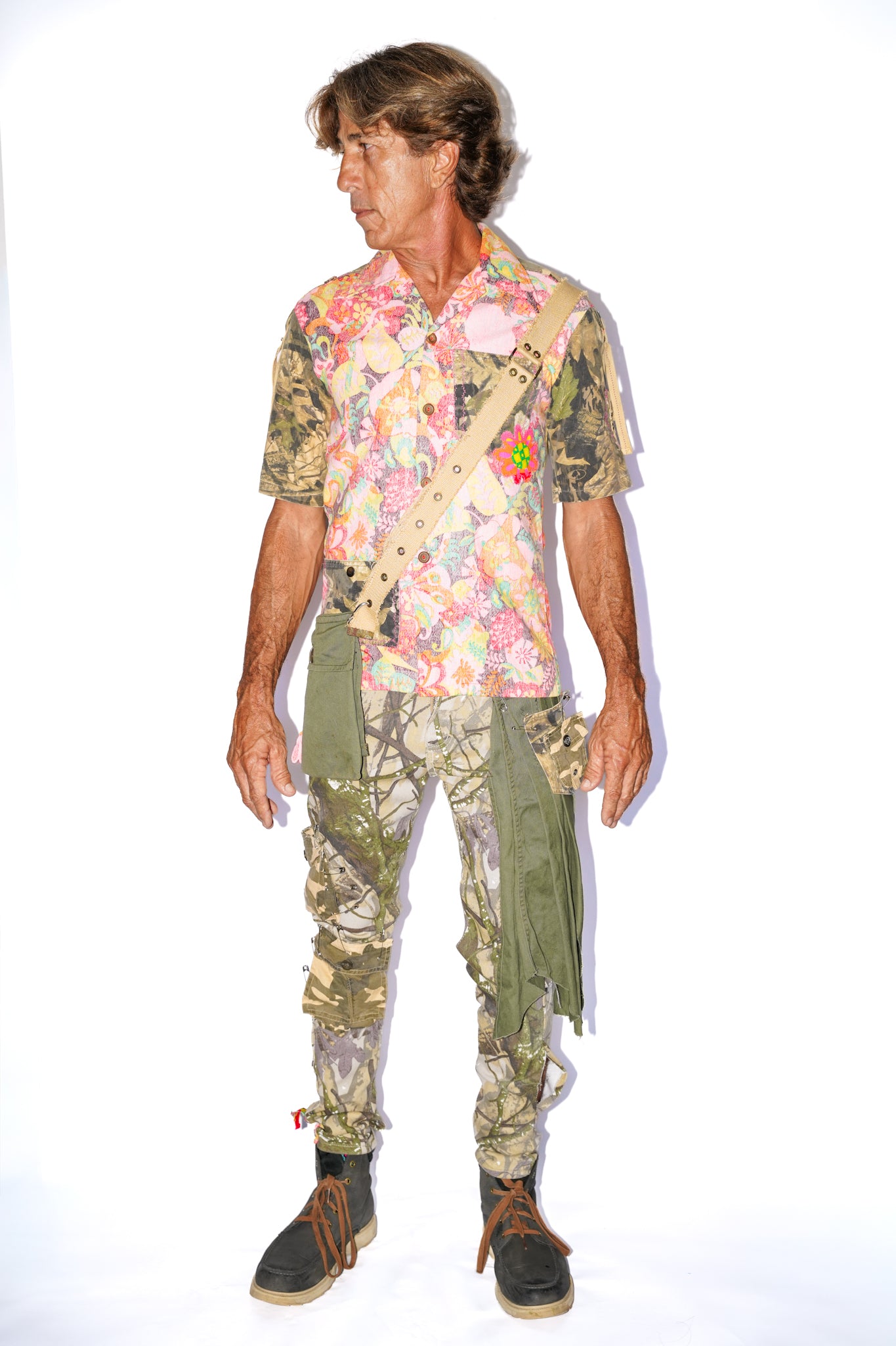 Cavallo Vintage Upcycled Patchwork Aloha Shirt