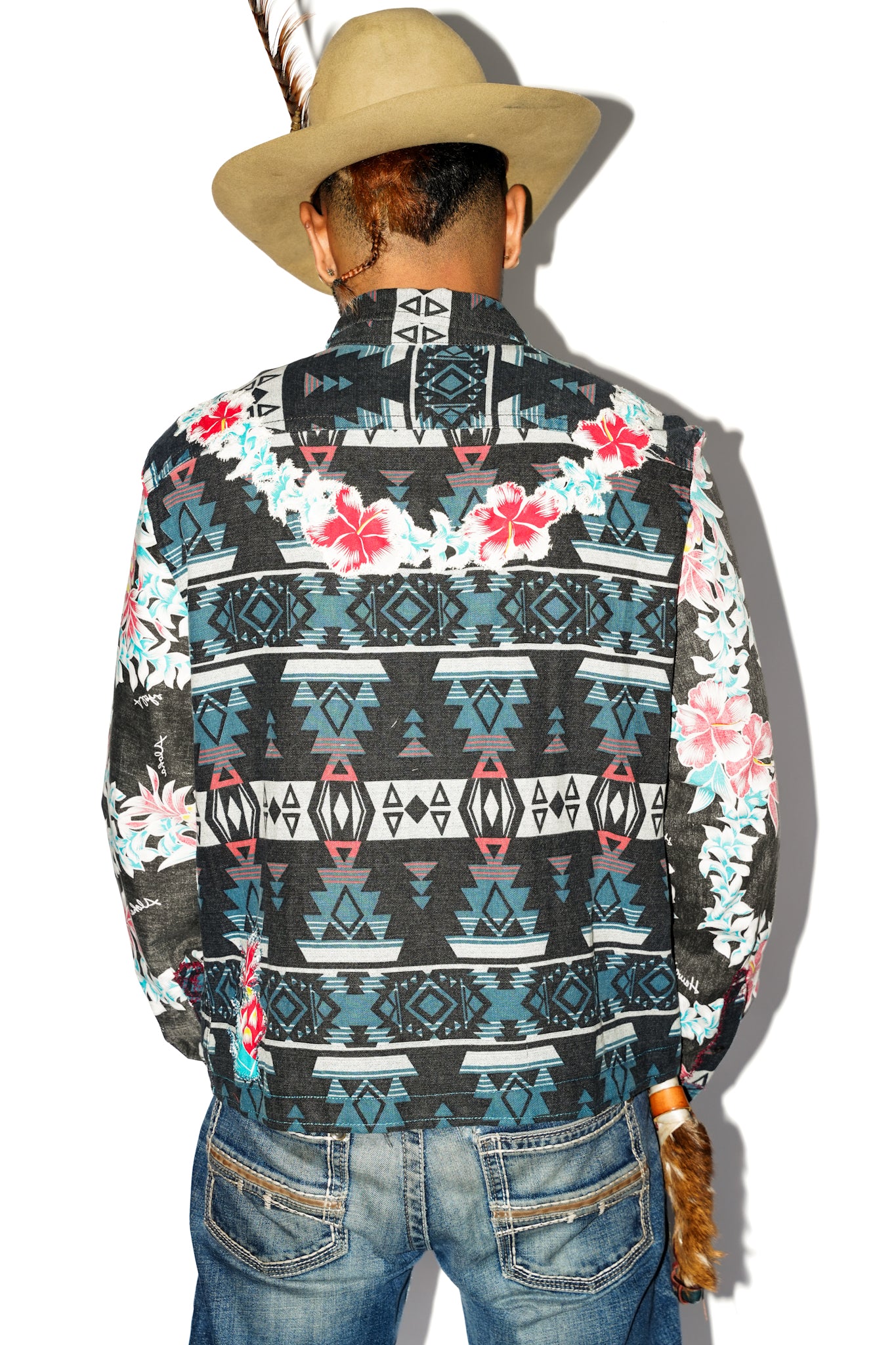 Miguel Upcycled Heritage Hawaiian Aloha Patchwork Shirt
