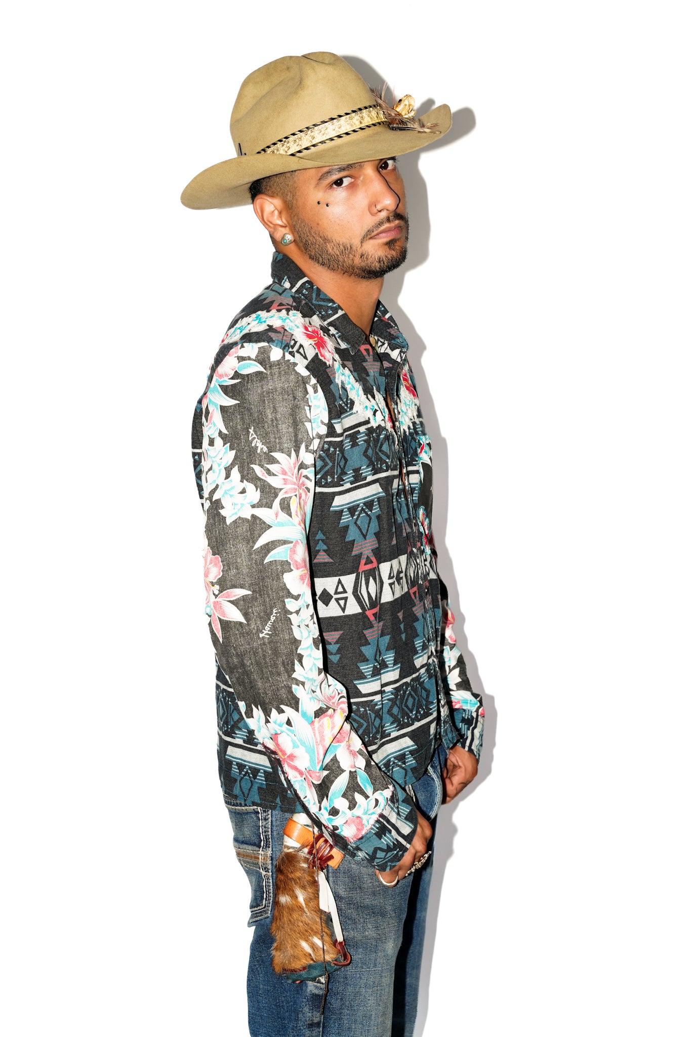 Miguel Upcycled Heritage Hawaiian Aloha Patchwork Shirt