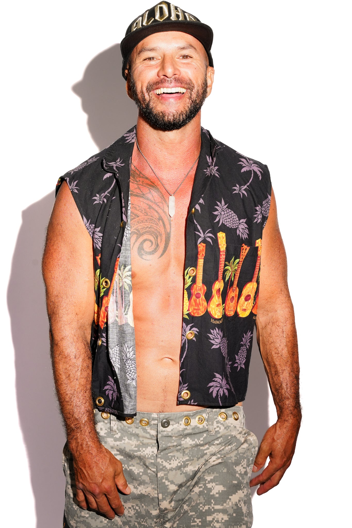 Vintage Upcycled Aloha Vest