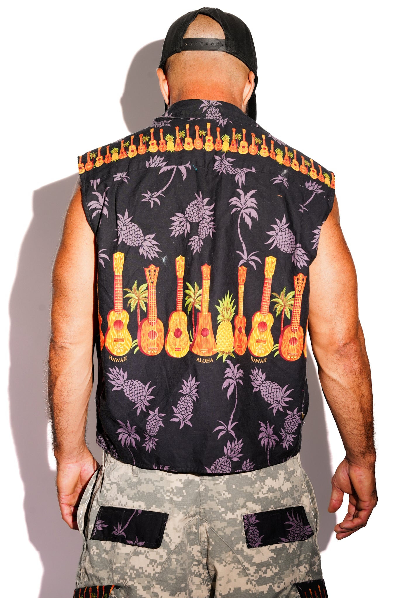 Vintage Upcycled Aloha Vest