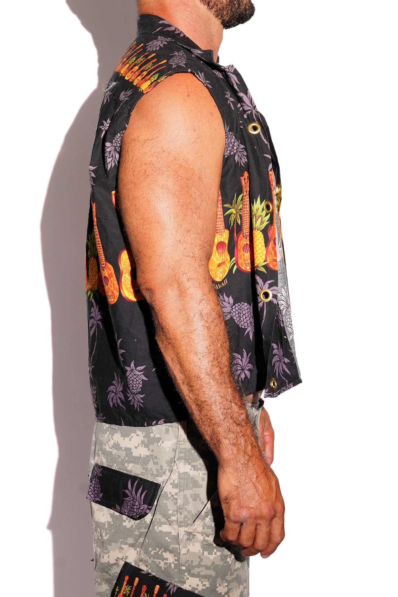Vintage Upcycled Aloha Vest